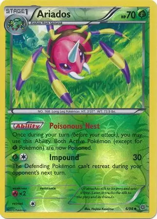 Ancient Origins Ariados #6/98 reverse holo